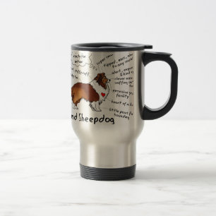 Taza De Viaje Sheltie del Sable