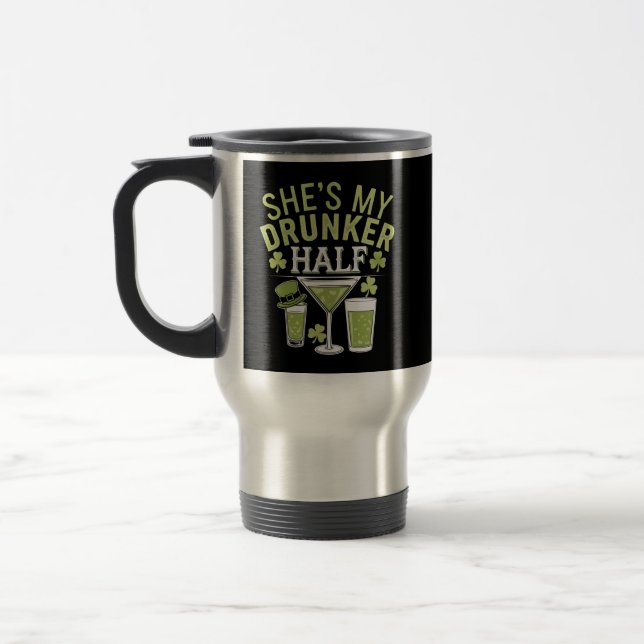 Taza De Viaje Shes My Beker Half St Patricks Matando Pareja (Izquierda)