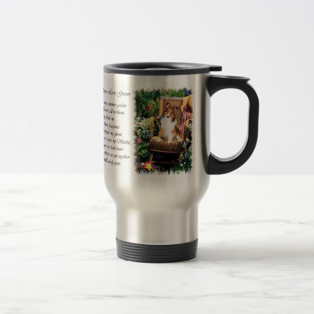 Taza De Viaje Shetland Sheepdog Sheltie Art Gifts (Derecha)