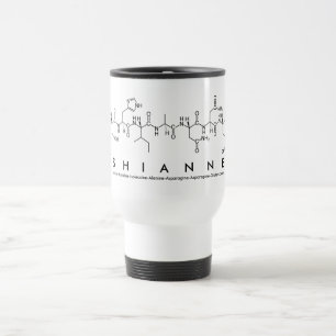 Taza De Viaje Shianne peptide name mug
