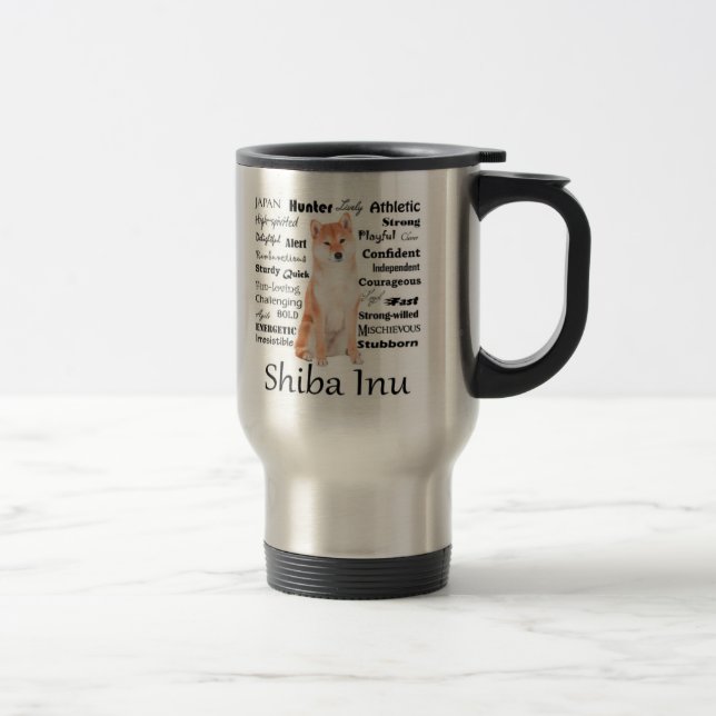 Taza De Viaje Shiba Inu Trats Travel Mug (Derecha)