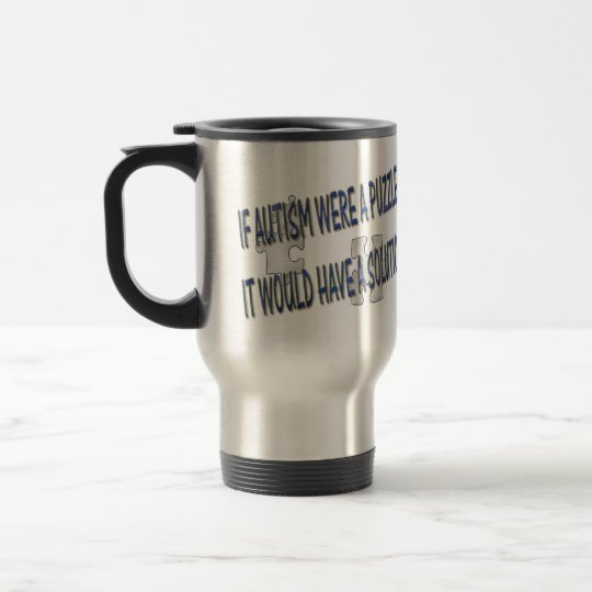 TAZA DE VIAJE SI EL AUTISMO ERA UN ROMPECABEZAS