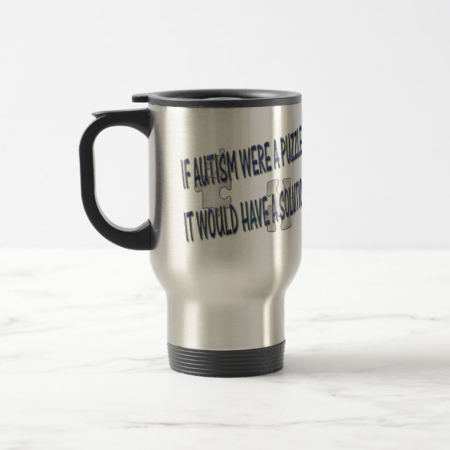 TAZA DE VIAJE SI EL AUTISMO ERA UN ROMPECABEZAS (Izquierda)