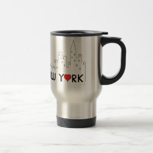 Taza De Viaje Siempre feliz en Nueva York