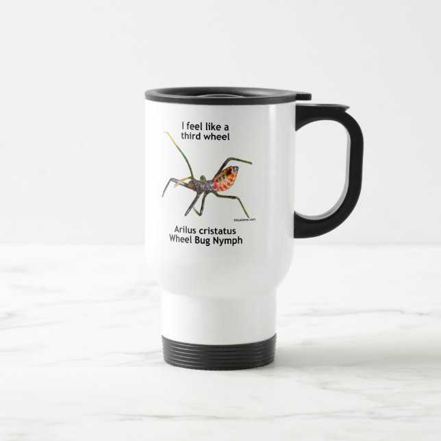 Taza De Viaje Sienta como un tercer insecto de rueda (Derecha)