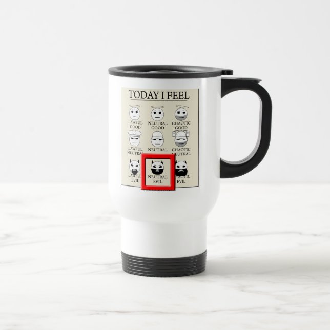 Taza De Viaje Siento hoy mal neutral (Derecha)
