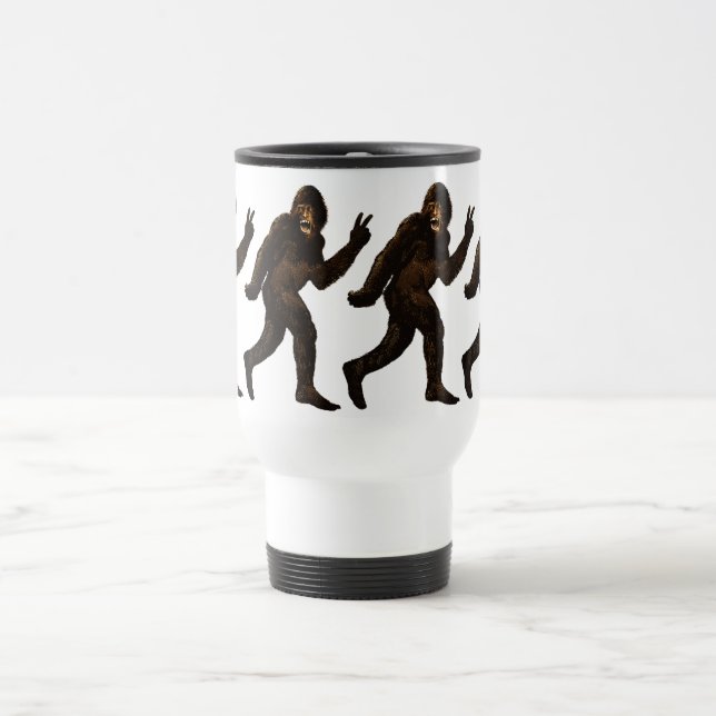 Taza De Viaje Signo de la paz de Bigfoot (Centro)