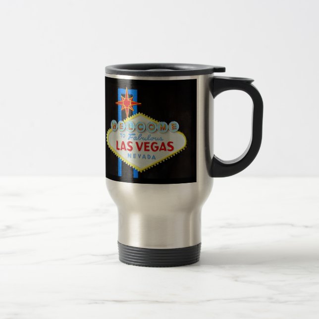 Taza De Viaje Signo positivo de Las Vegas (Derecha)