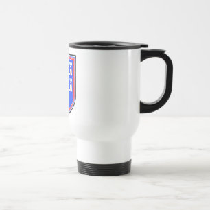 Taza De Viaje Signo sajón rojo azul