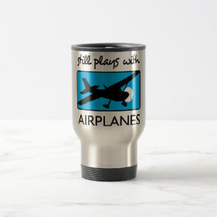Taza De Viaje Sigue jugando con aviones