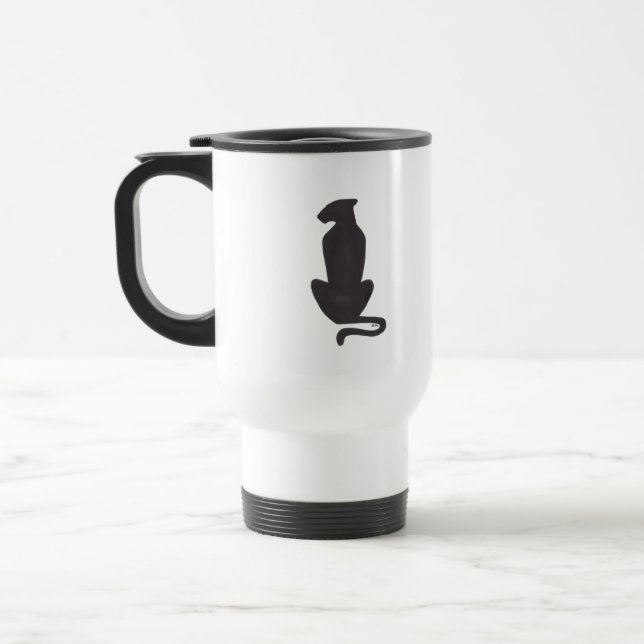 Taza De Viaje Silhouette Black Cat (Izquierda)