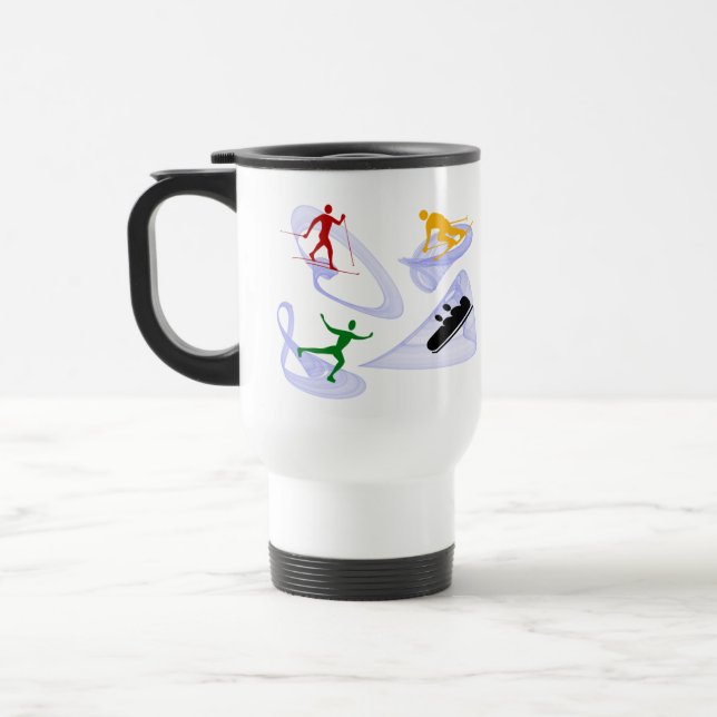 Taza De Viaje Silhouette Travel Mug Deportes de Invierno (Izquierda)