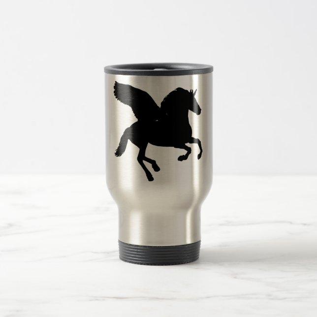 Taza De Viaje Silhouette Winged Unicorn (Centro)