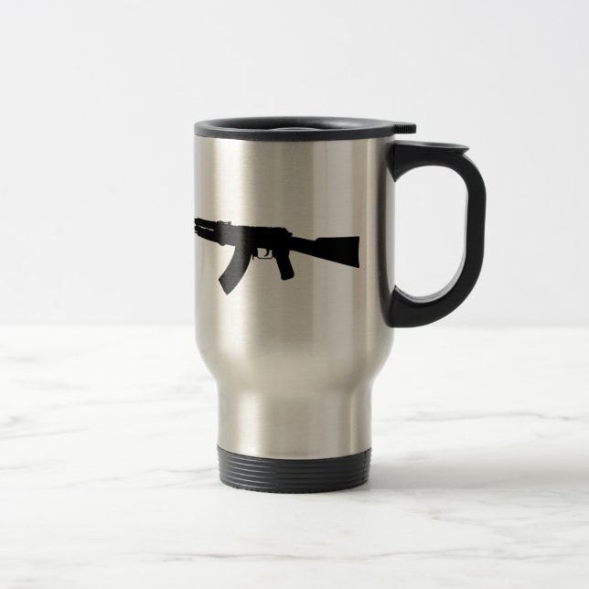 Taza De Viaje Silueta de AK-47 (Derecha)
