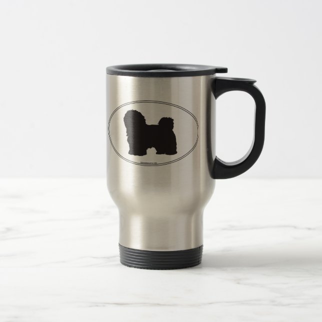 Taza De Viaje Silueta de Havanese (Derecha)