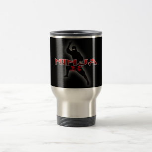 Taza De Viaje Silueta de Ninja