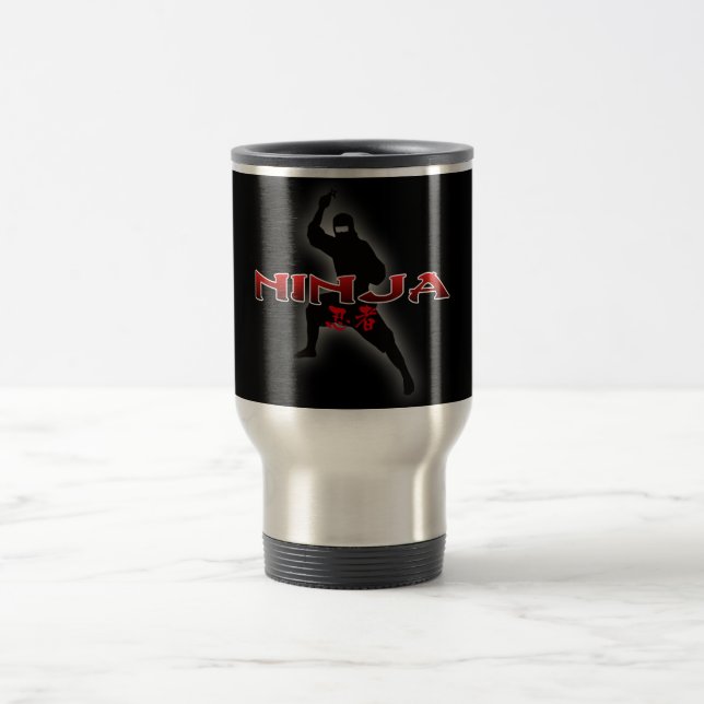 Taza De Viaje Silueta de Ninja (Centro)