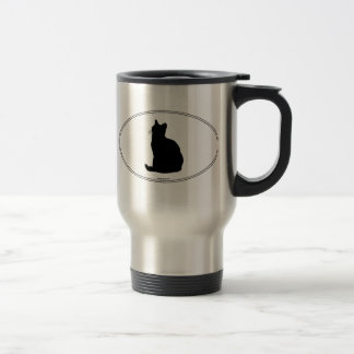 Taza De Viaje Silueta de Shorthair del americano
