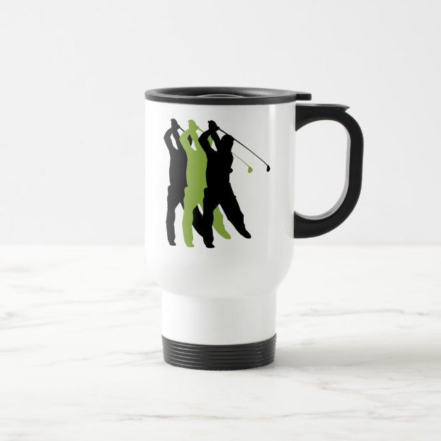 Taza De Viaje Silueta del golf (Derecha)