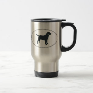Taza De Viaje Silueta del labrador retriever