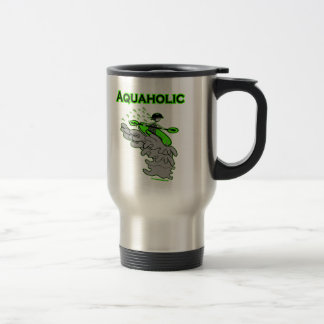 Taza De Viaje Silueta Kayaking de Whitewater