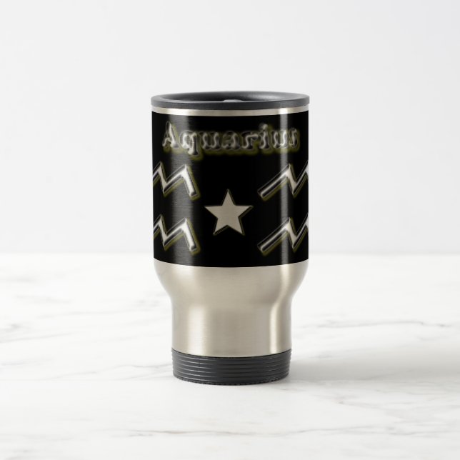 Taza De Viaje Símbolo acuario (Centro)