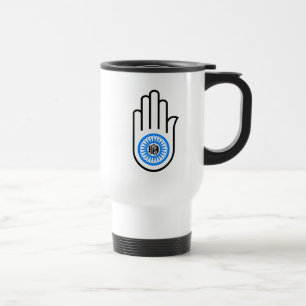Taza De Viaje Símbolo Ahimsa hindú budista jainista jainismo Man