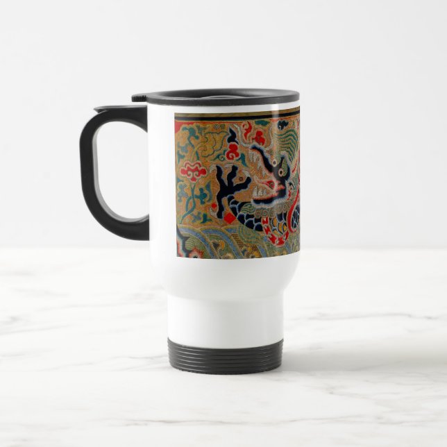 Taza De Viaje Símbolo chino de dragón asiático antiguo (Izquierda)