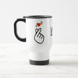 Taza De Viaje Símbolo coreano moderno de amor