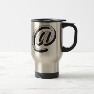 Taza De Viaje Símbolo de correo electrónico 3D