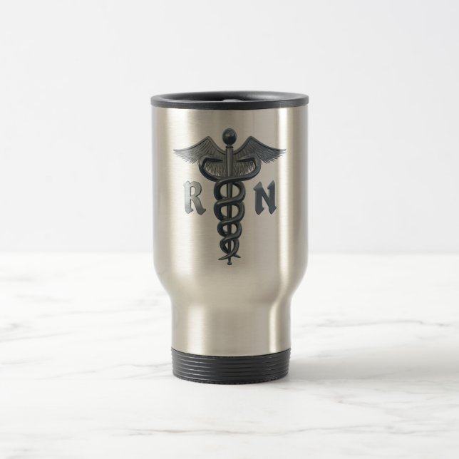 Taza De Viaje Símbolo de enfermera registrado (Centro)