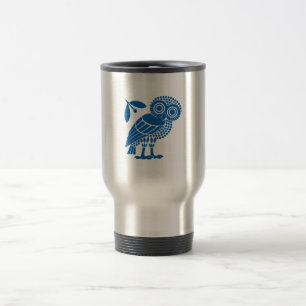 Taza De Viaje Símbolo de la bandera municipal de Atenas emblema