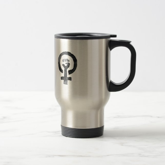 Taza De Viaje Símbolo feminista del puño (Derecha)