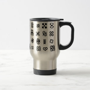 Taza De Viaje Símbolos africanos de Adinkra