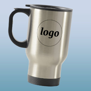 Taza De Viaje Simple Logotipo de Empresa de Branding Promocional