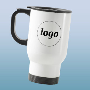 Taza De Viaje Simple Logotipo de Negocio de Marca Promocional