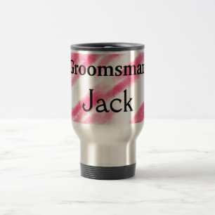 Taza De Viaje SIMPLE MINIMAL añada su nombre personalizado groom