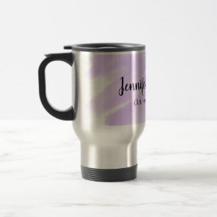 Taza De Viaje simple minimal añade tu nombre boda personalizada