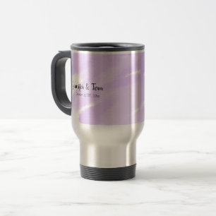 Taza De Viaje simple minimal añade tu nombre boda personalizada