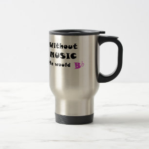 Taza De Viaje Sin vida de la música B plano