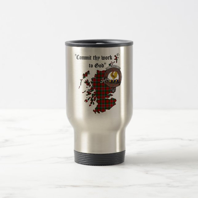 Taza De Viaje Sinclair Clan Badge Travel Mug (Centro)