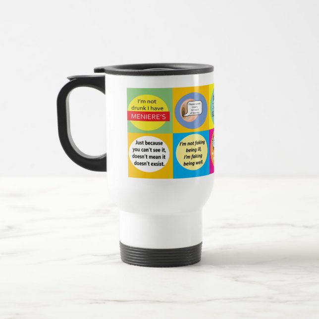 Taza De Viaje Síndrome meniere de la enfermedad de Meniere vesti (Izquierda)