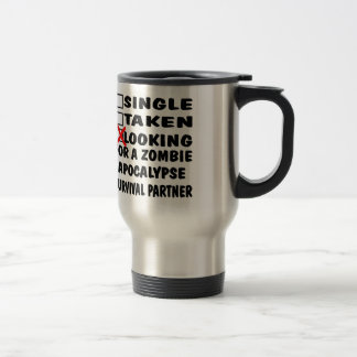 Taza De Viaje Single Taksim Buscando Un Socio Zombie Apocalypse