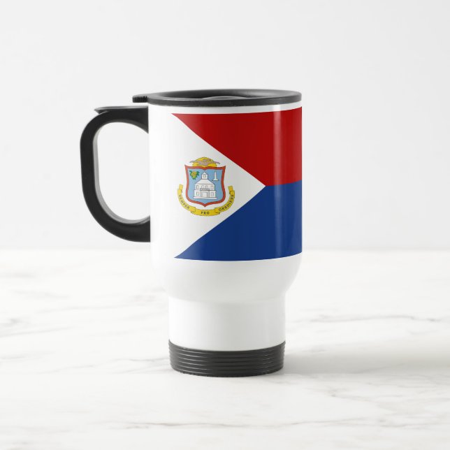 Taza De Viaje Sint Maarten Flag (Izquierda)