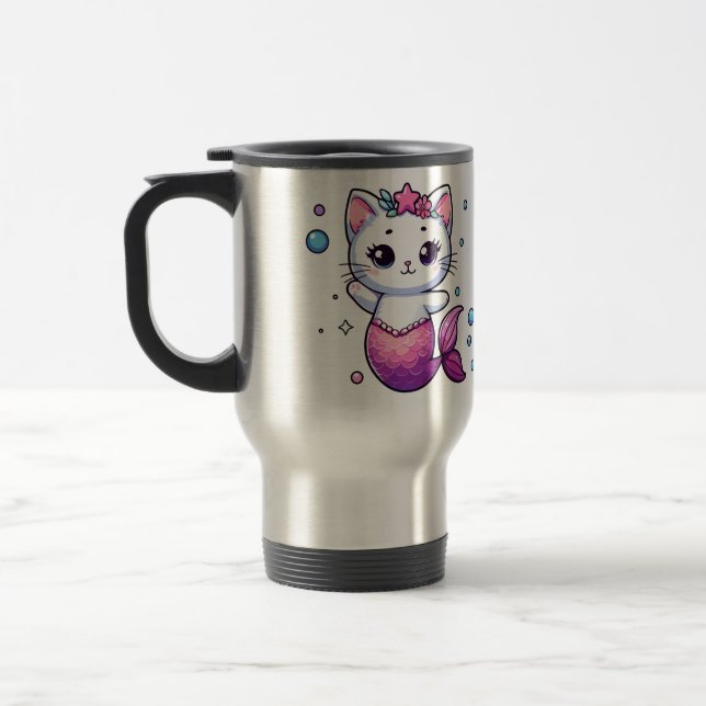 Taza De Viaje Sirena de gatos (Izquierda)