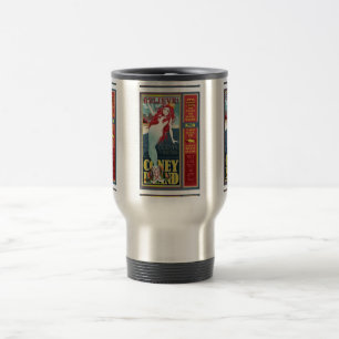 Taza De Viaje sirena de la isla de coney pelirroja