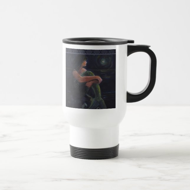 Taza De Viaje Sirena y luna (Derecha)