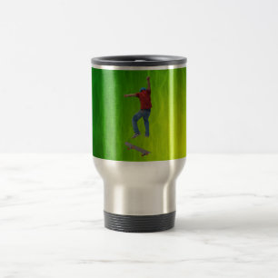 Taza De Viaje Skateboarder consigue algo de Air Action Street Ku