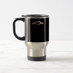 Taza De Viaje Skeleton Hands Heart Show Basic