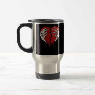 Taza De Viaje Skeleton Hands Hearts Classic Trending